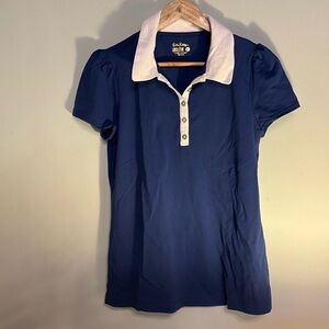 Lilly Pulitzer Luxletic Frida Puff Sleeve Top Medium NWT